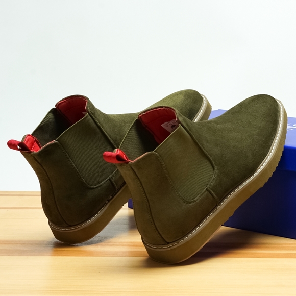 CHELSEA MEN CASUAL BOOT The Loot Olive - Picture 4 of 4